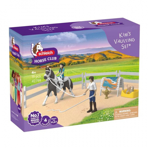 Schleich Horse Club - Kim's Vaulting Set i gruppen LEKSAKER / Figurer och lekset / Schleich hos Spelexperten (42799)