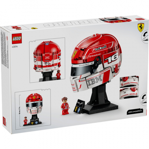 LEGO - Scuderia Ferrari HP Charles Leclerc Hjälm  i gruppen LEKSAKER / LEGO hos Spelexperten (43014)