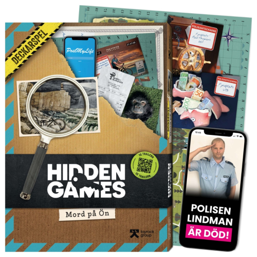 Hidden Games - Brottsplats Mord På Ön (Swe) i gruppen SÄLLSKAPSSPEL / Knep & knåp hos Spelexperten (44026020)