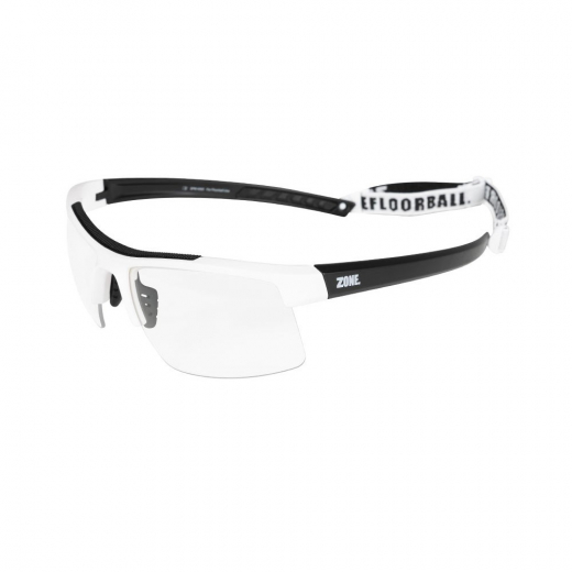 Zone Eyewear Protector Senior - White/Black i gruppen UTOMHUSSPEL / Innebandy / Skyddsglasögon hos Spelexperten (44451)