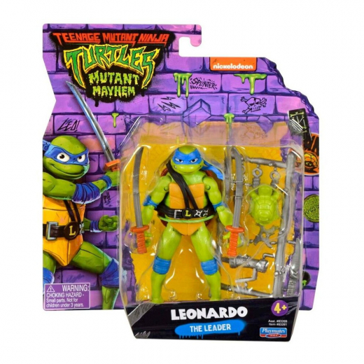 Turtles Mutant Mayhem Basic Figures Leonardo i gruppen LEKSAKER / Figurer och lekset / Turtles hos Spelexperten (46-83281)