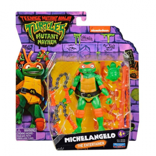 Turtles Mutant Mayhem Basic Figures Michelangelo i gruppen LEKSAKER / Figurer och lekset / Turtles hos Spelexperten (46-83283)