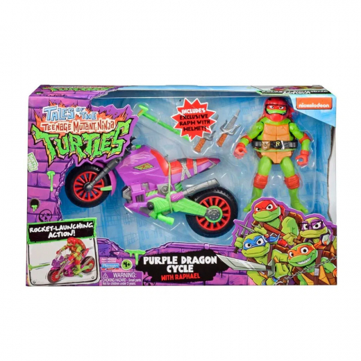 Turtles Mutant Mayhem Dragon Motorcycle Raphael i gruppen  hos Spelexperten (46-84306)