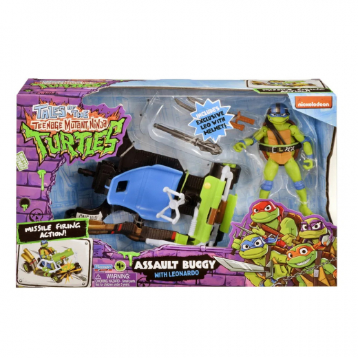 TMNT - Assault Buggy With Leonardo i gruppen LEKSAKER / Figurer och lekset / Turtles hos Spelexperten (46-84320-L)