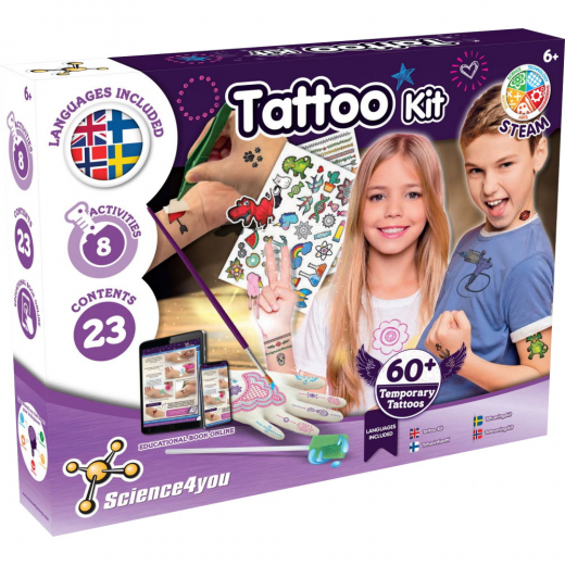 Sience4you Tattoo Kit i gruppen LEKSAKER / Skapa & måla hos Spelexperten (48025002)