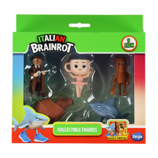 Brainrot Figures 5 cm - 5 Pack i gruppen LEKSAKER / Samlarprylar / Italian Brainrot Samlarprylar hos Spelexperten (498-07601)