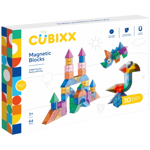 Cubixx - Magnetic Blocks 64 Delar i gruppen LEKSAKER / Byggklossar hos Spelexperten (501002)