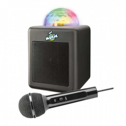 Mini Disco Karaoke Högtalare med Mikrofon i gruppen LEKSAKER / Roliga prylar / Ljud & ljus hos Spelexperten (501070)