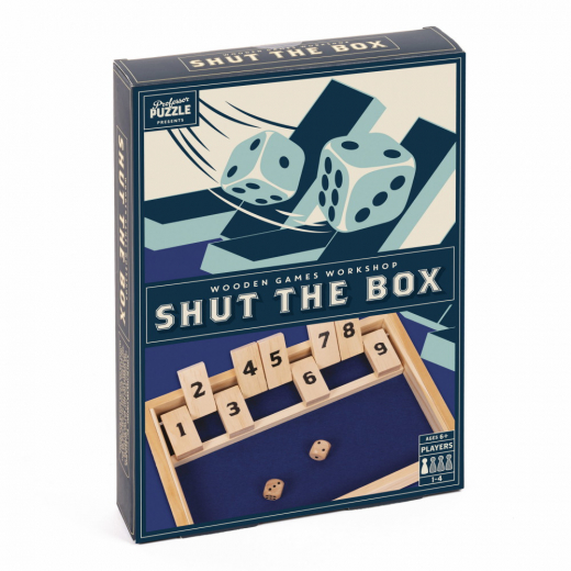 Wooden Games Workshop: Shut The Box 9er i gruppen SÄLLSKAPSSPEL / Klassiska hos Spelexperten (5056297245698)