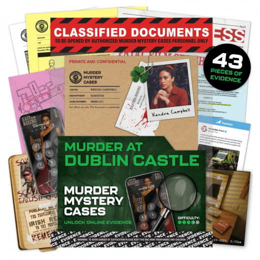 Murder Mystery Cases: Murder at Dublin Castle i gruppen SÄLLSKAPSSPEL / Escape Room / Mordgåtor & utredningar hos Spelexperten (5061111040861)