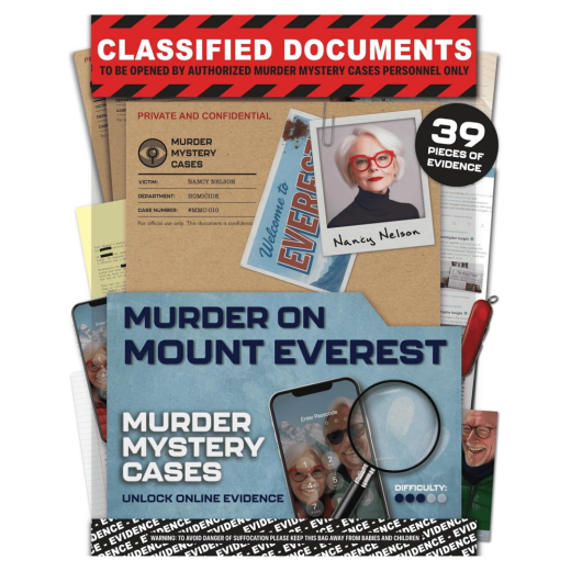 Murder Mystery Cases: Murder on Mount Everest i gruppen SÄLLSKAPSSPEL / Escape Room / Mordgåtor & utredningar hos Spelexperten (5061111040892)