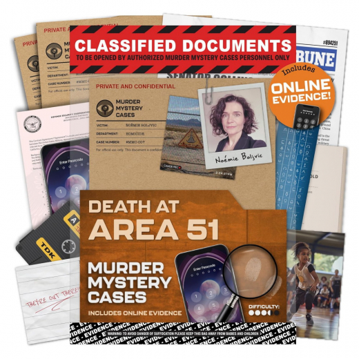 Murder Mystery Cases: Death at Area 51 i gruppen SÄLLSKAPSSPEL / Escape Room / Mordgåtor & utredningar hos Spelexperten (5065006752396)
