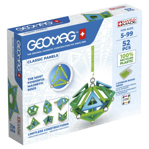 Geomag Classic Panels Recycled 52 Bitar i gruppen Nyheter hos Spelexperten (51024025)