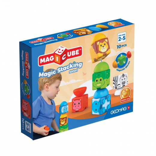 Geomag Magicube Safari i gruppen LEKSAKER / Byggklossar / Geomag hos Spelexperten (51025007)