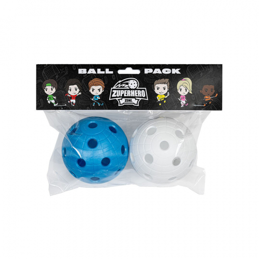 Zone Zuperhero Crater 2-pack i gruppen UTOMHUSSPEL / Innebandy / Innebandybollar & Förvaring hos Spelexperten (51076)
