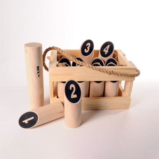 Number Kubb Original i trälåda i gruppen UTOMHUSSPEL / Kubb hos Spelexperten (511350)