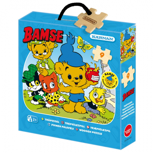 Kärnan Träpussel - När Bamse var liten 9 Bitar i gruppen PUSSEL / Barnpussel hos Spelexperten (520082)