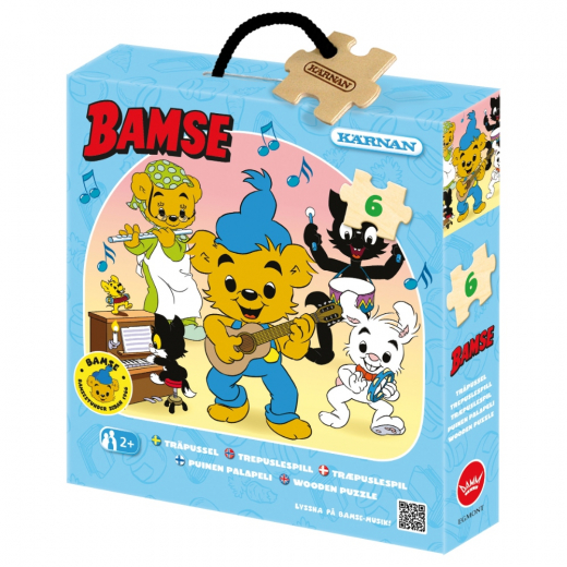 Bamse Pussel: Musik 6 Bitar i gruppen PUSSEL / Barnpussel hos Spelexperten (520084)