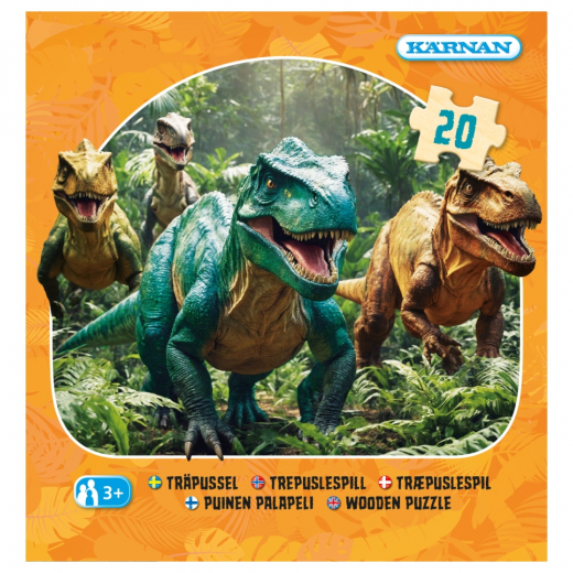 Kärnan Pussel: Dinosaurier 20 Bitar i gruppen PUSSEL / Barnpussel hos Spelexperten (522111)