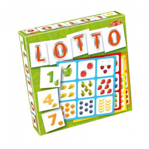 Lotto siffror & frukter i gruppen SÄLLSKAPSSPEL / Barnspel hos Spelexperten (52677)