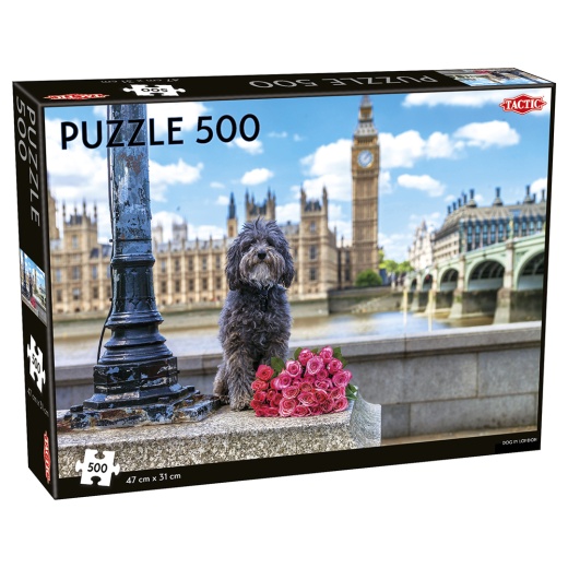Tactic Pussel - Dog in London 500 Bitar i gruppen  hos Spelexperten (56233)