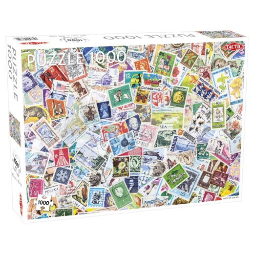 Tactic Pussel: Tons of Stamps 1000 bitar i gruppen PUSSEL / 1000 bitar hos Spelexperten (56632)