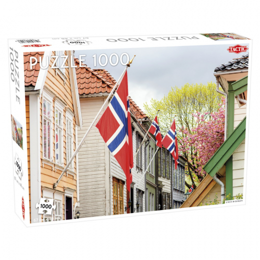 Tactic Pussel: Street in Bergen 1000 Bitar i gruppen PUSSEL / 1000 bitar hos Spelexperten (56644)