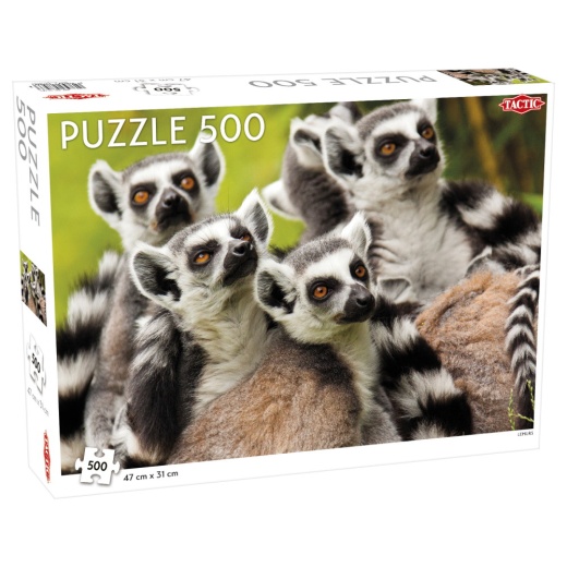 Tactic Pussel: Lemurs 500 bitar i gruppen PUSSEL / < 750 bitar hos Spelexperten (56743)