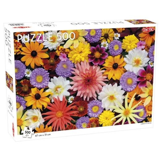 Tactic Pussel: Garden Flowers 500 bitar i gruppen  hos Spelexperten (56747)
