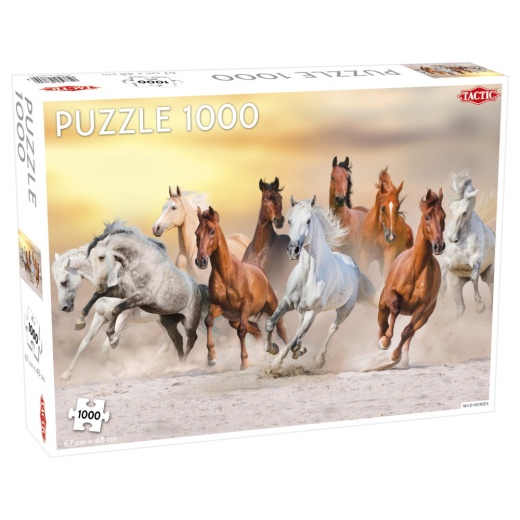 Tactic Pussel: Wild Horses 1000 bitar i gruppen PUSSEL / 1000 bitar hos Spelexperten (56754)