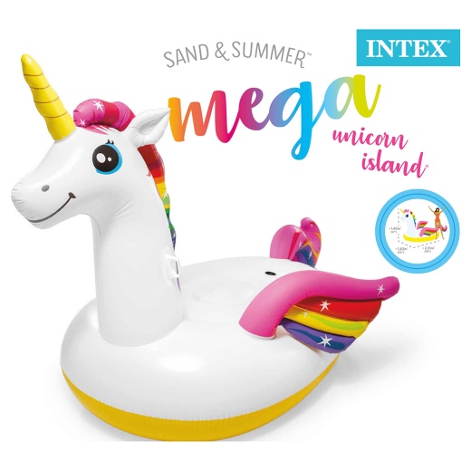 INTEX Mega Unicorn Island i gruppen LEKSAKER / Vattenlek / Uppblåsbart hos Spelexperten (57281)