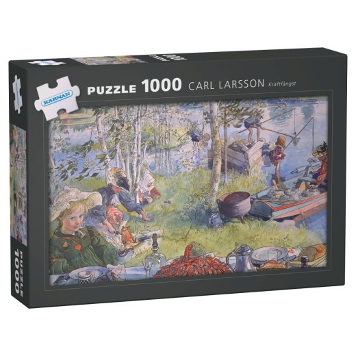 Kärnan Pussel: Carl Larsson - Kräftfångst 1000 Bitar i gruppen PUSSEL / 1000 bitar hos Spelexperten (580011)