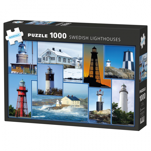 Kärnan Pussel: Swedish Lighthouses 1000 Bitar i gruppen  hos Spelexperten (580085)