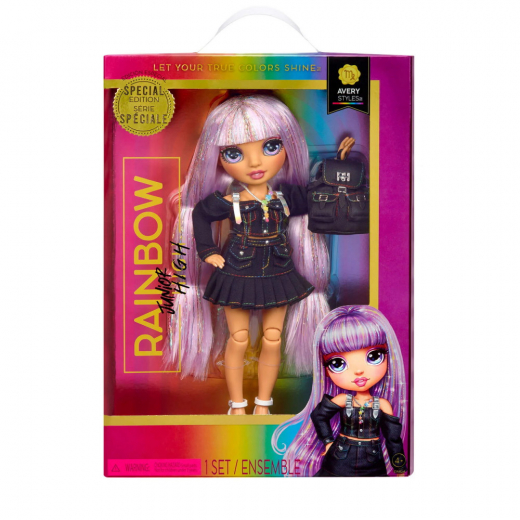 Rainbow Junior High Docka - Avery Styles i gruppen LEKSAKER / Figurer och lekset hos Spelexperten (582939xx3)