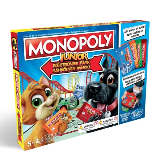 Monopoly Junior - Elektronisk Bank i gruppen SÄLLSKAPSSPEL / Barnspel hos Spelexperten (5853894)