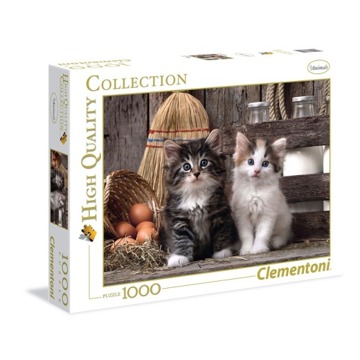 Clementoni Pussel: Lovely Kittens - 1000 Bitar i gruppen PUSSEL hos Spelexperten (5854133)