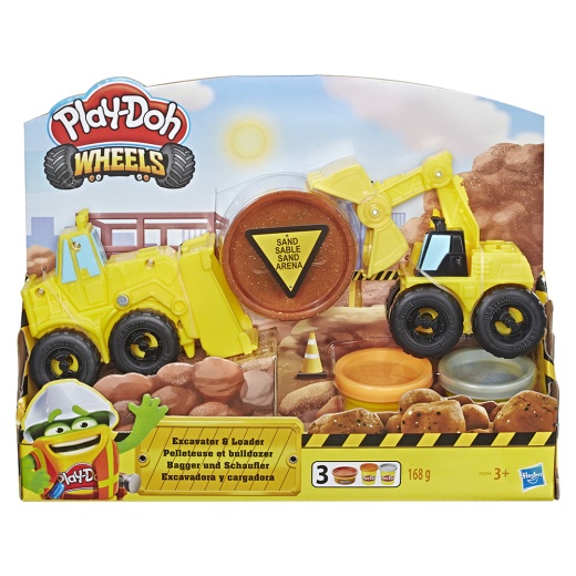 Play-Doh Wheels Excavator and Loader i gruppen  hos Spelexperten (5855445)