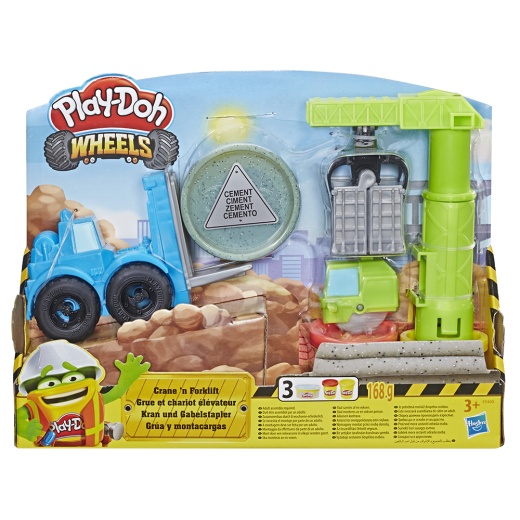 Play-Doh Wheels Crane and Forklift i gruppen  hos Spelexperten (5855446)