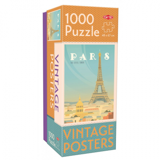 Tactic Pussel: Vintage Cities: Paris 1000 bitar i gruppen PUSSEL / 1000 bitar hos Spelexperten (58661)