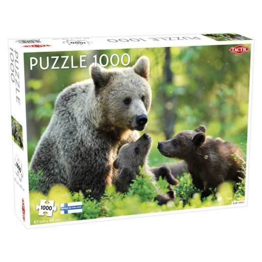 Tactic Pussel: Bear Family 1000 Bitar i gruppen PUSSEL / 1000 bitar hos Spelexperten (58679)