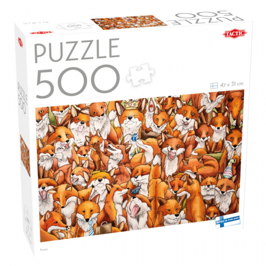 Tactic Pussel: Foxes 500 Bitar i gruppen PUSSEL / < 750 bitar hos Spelexperten (59214)