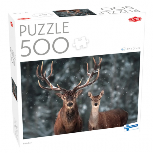 Tactic Pussel: Noble Deer 500 Bitar i gruppen PUSSEL / < 750 bitar hos Spelexperten (59216)