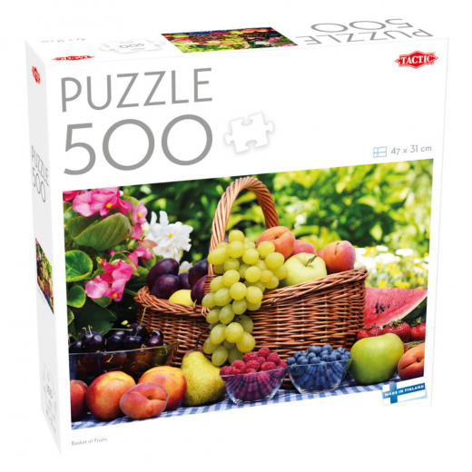 Tactic Pussel: Basket of Fruits 500 Bitar i gruppen PUSSEL / < 750 bitar hos Spelexperten (59224)