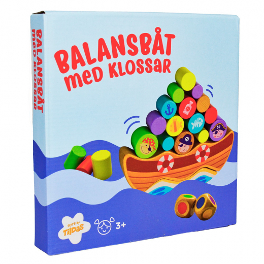 Balansbåt med klossar i gruppen SÄLLSKAPSSPEL / Barnspel hos Spelexperten (60-1342)