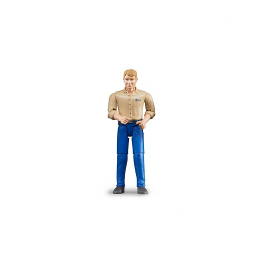 Bruder Man Med Blåa Jeans 1:16 i gruppen LEKSAKER / Leksaksfordon / Bruder hos Spelexperten (600068)