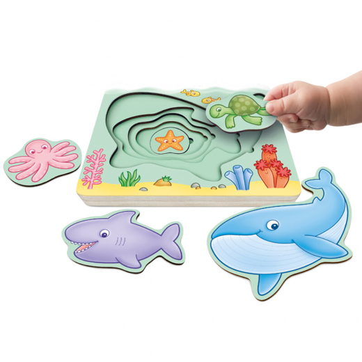 Orchard Toys Under Havet Stapelpussel i gruppen PUSSEL / Barnpussel hos Spelexperten (600135)