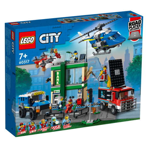 LEGO City - Polisjakt vid banken i gruppen LEKSAKER / LEGO / LEGO City hos Spelexperten (60317)