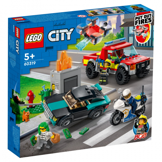 LEGO City - Brandräddning och polisjakt i gruppen LEKSAKER / LEGO / LEGO City hos Spelexperten (60319)