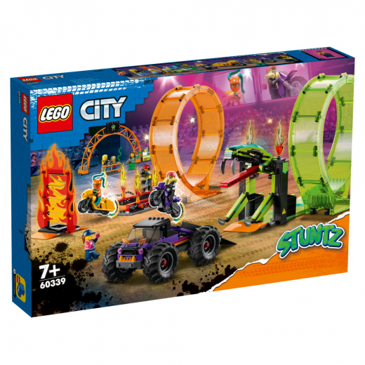 LEGO City - Stuntarena med dubbelloop i gruppen LEKSAKER / LEGO / LEGO City hos Spelexperten (60339)