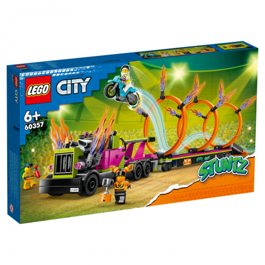 LEGO City - Stuntbil och eldringsutmaning i gruppen LEKSAKER / LEGO / LEGO City hos Spelexperten (60357)